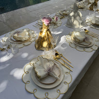 פלייסמט לבן זהב- סט של 6