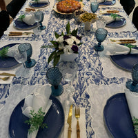 פלייסמט/ מפית בד לבנה קשיחה